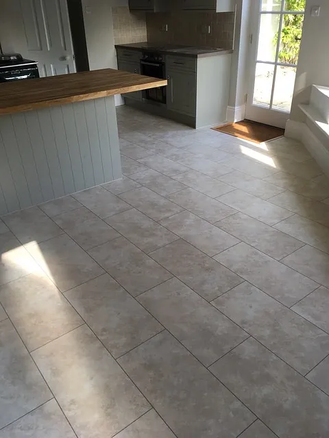 Herringbone style hard flooring